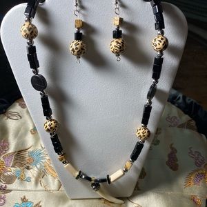 Necklace and earrings